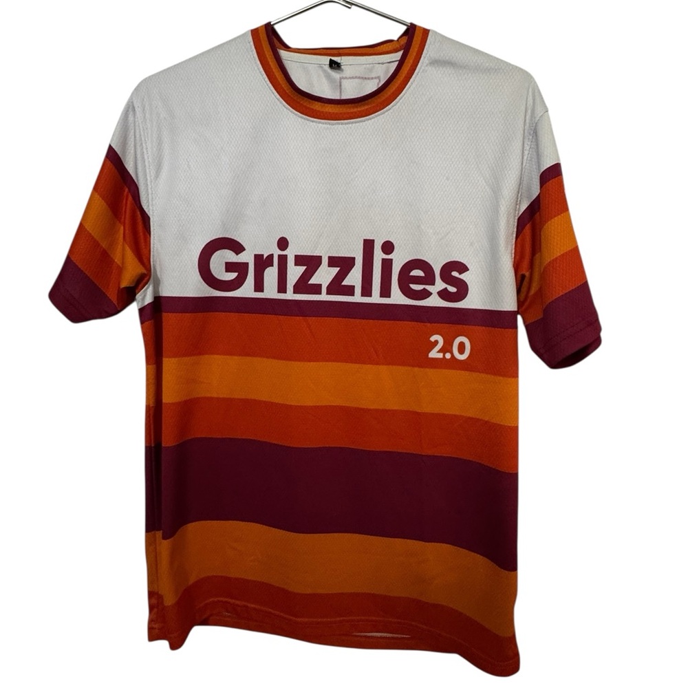 Retro Bike Dog Brewing Co Sacramento CA Grizzlies #24 Baseball Jersey Men's M